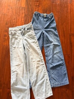 GIRLS ZARA jeans 9-10 TWO PAIRS